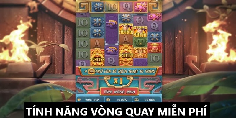 Vòng quay miễn phí trong game kho báu Aztec 79KING 